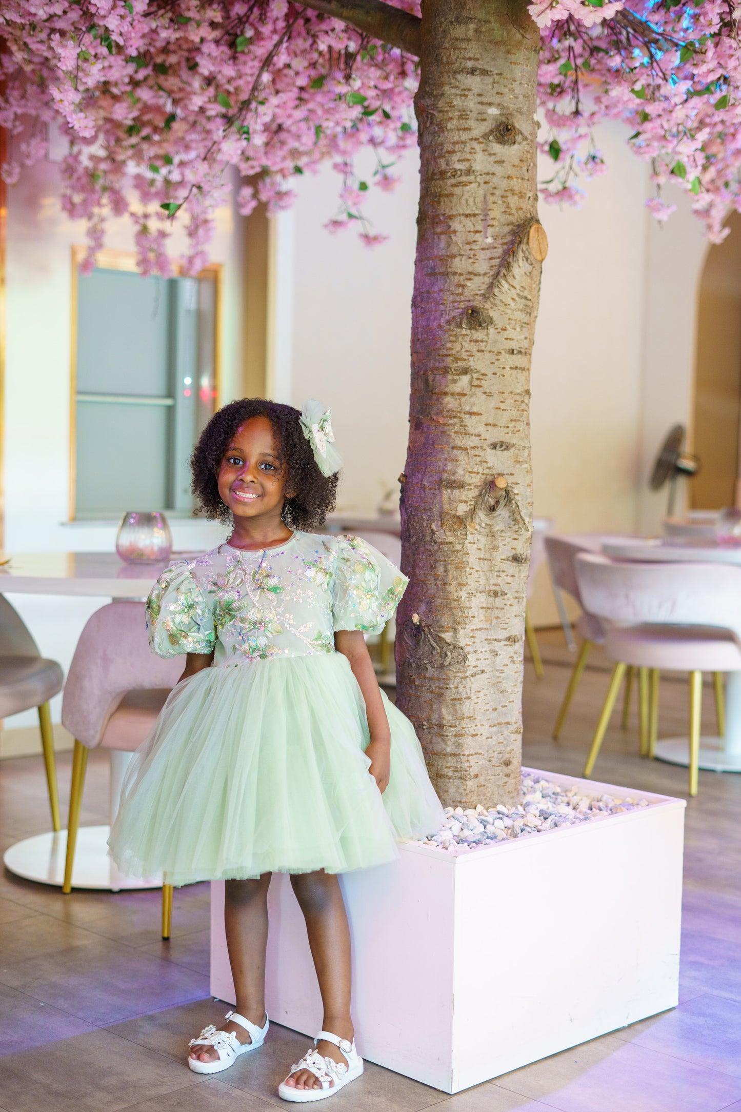 Pastel Blossom Tulle Dress