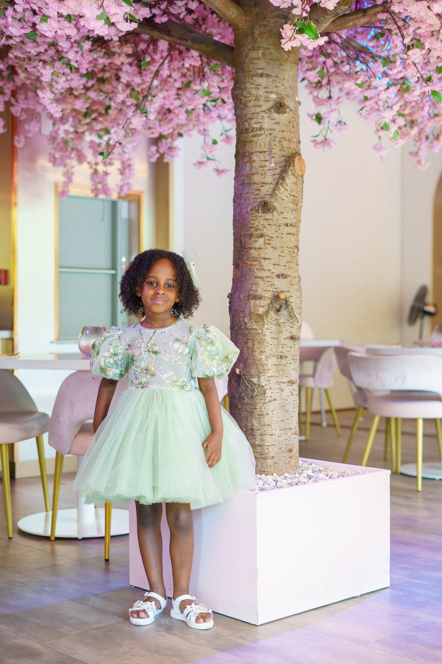 Pastel Blossom Tulle Dress