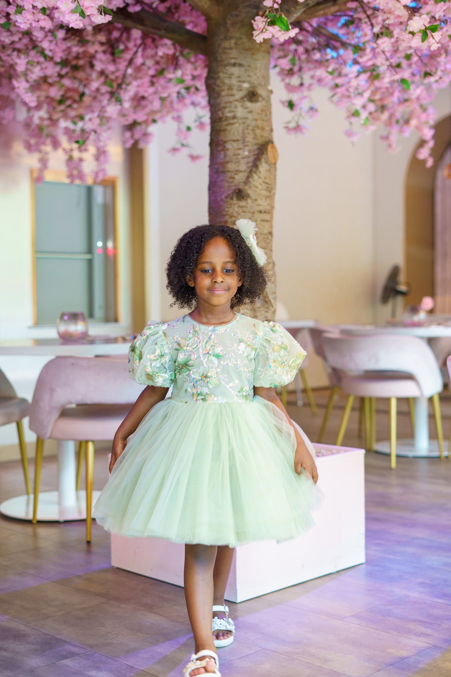 Pastel Blossom Tulle Dress
